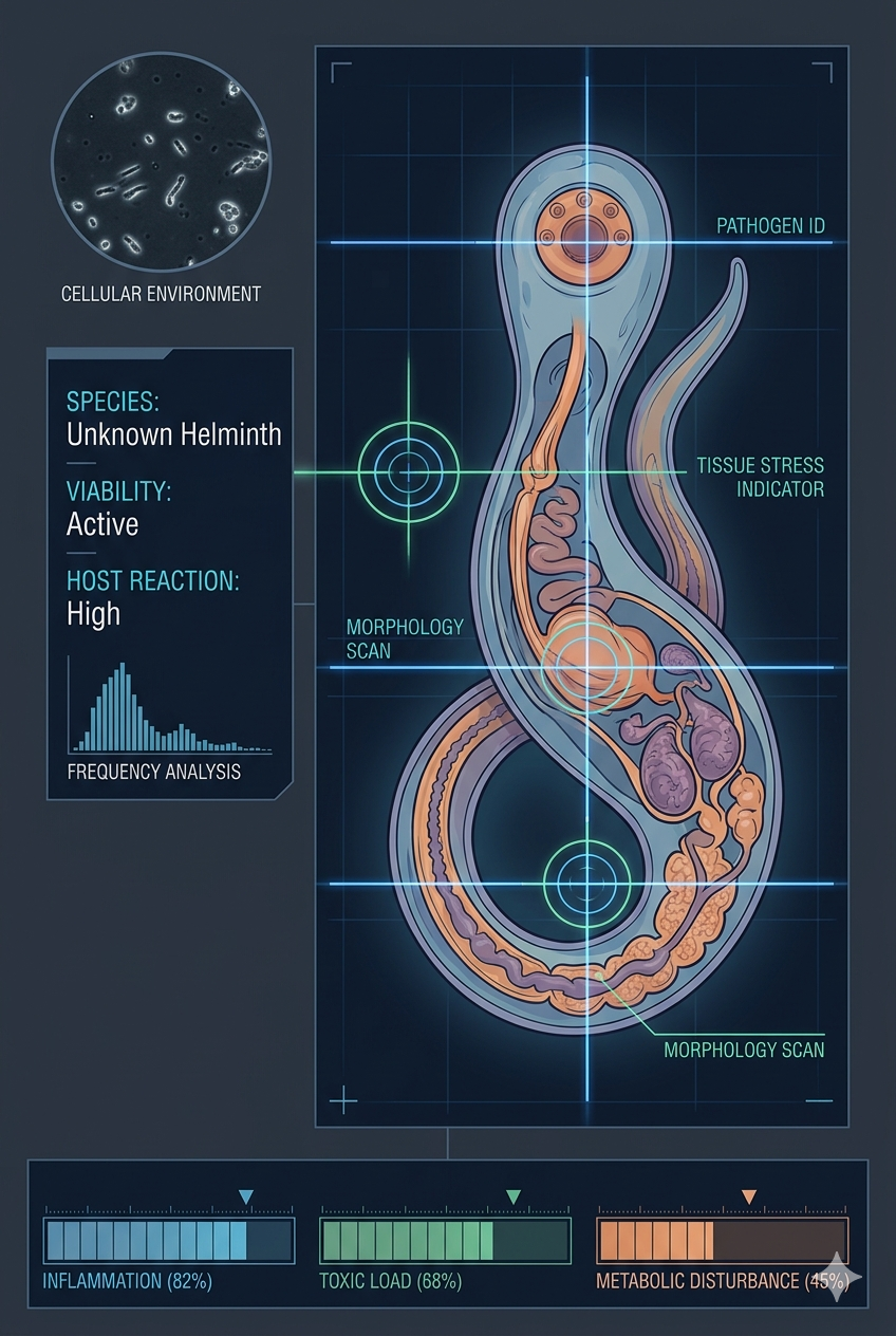 parasites with diagnostics